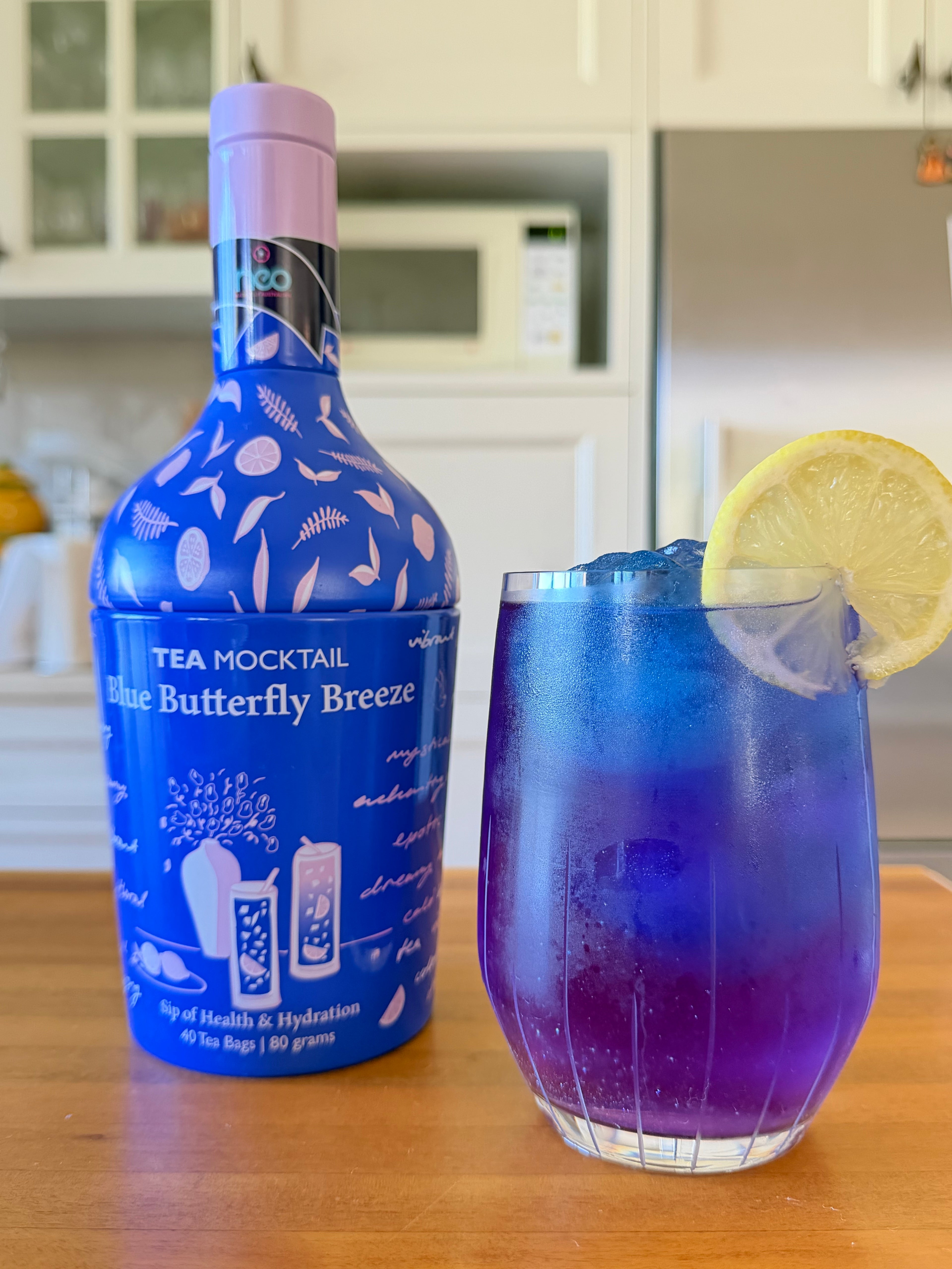 Tea Mocktail Blue Butterfly Breeze