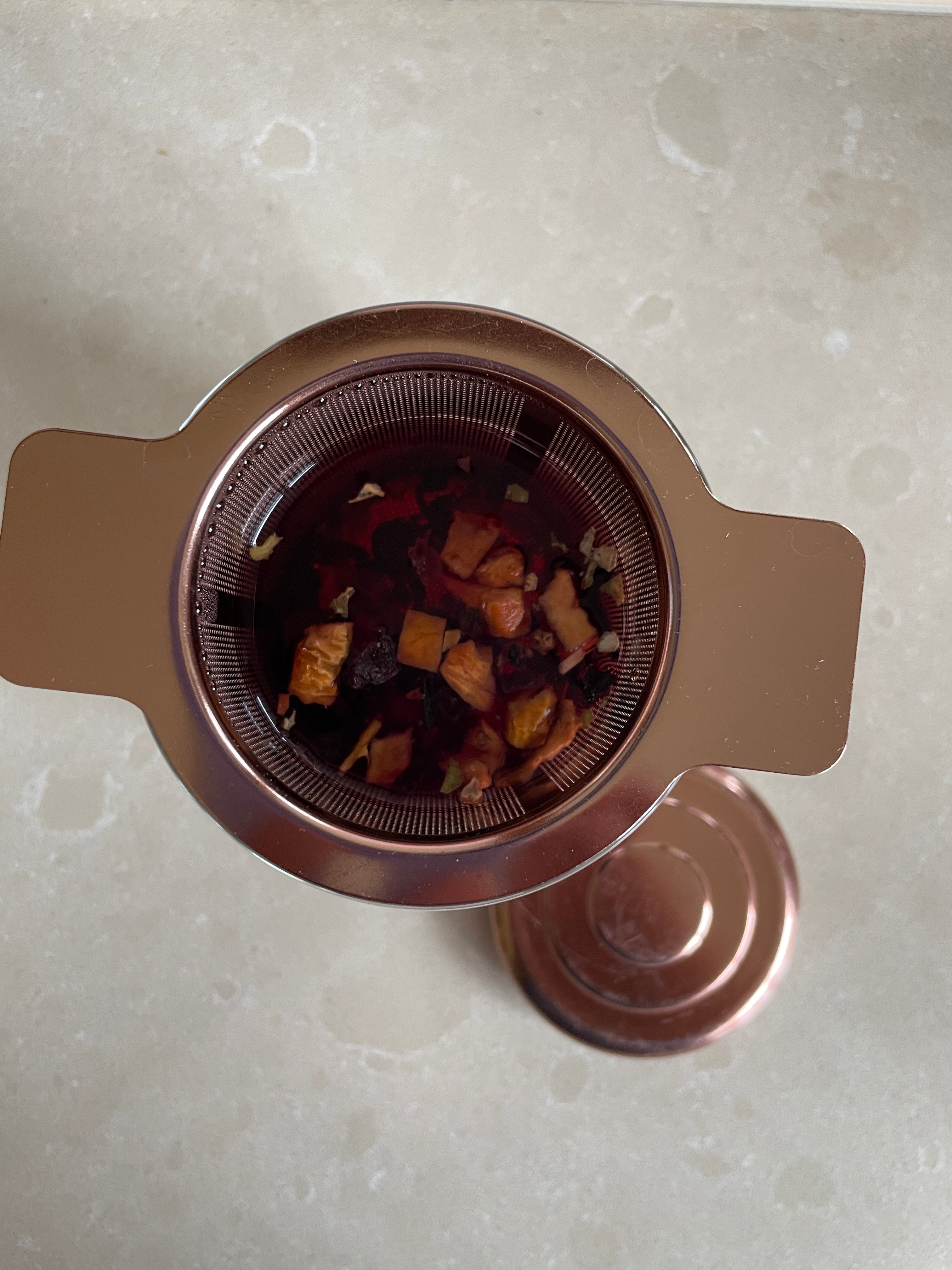 Rose Gold Tea Cup Infuser