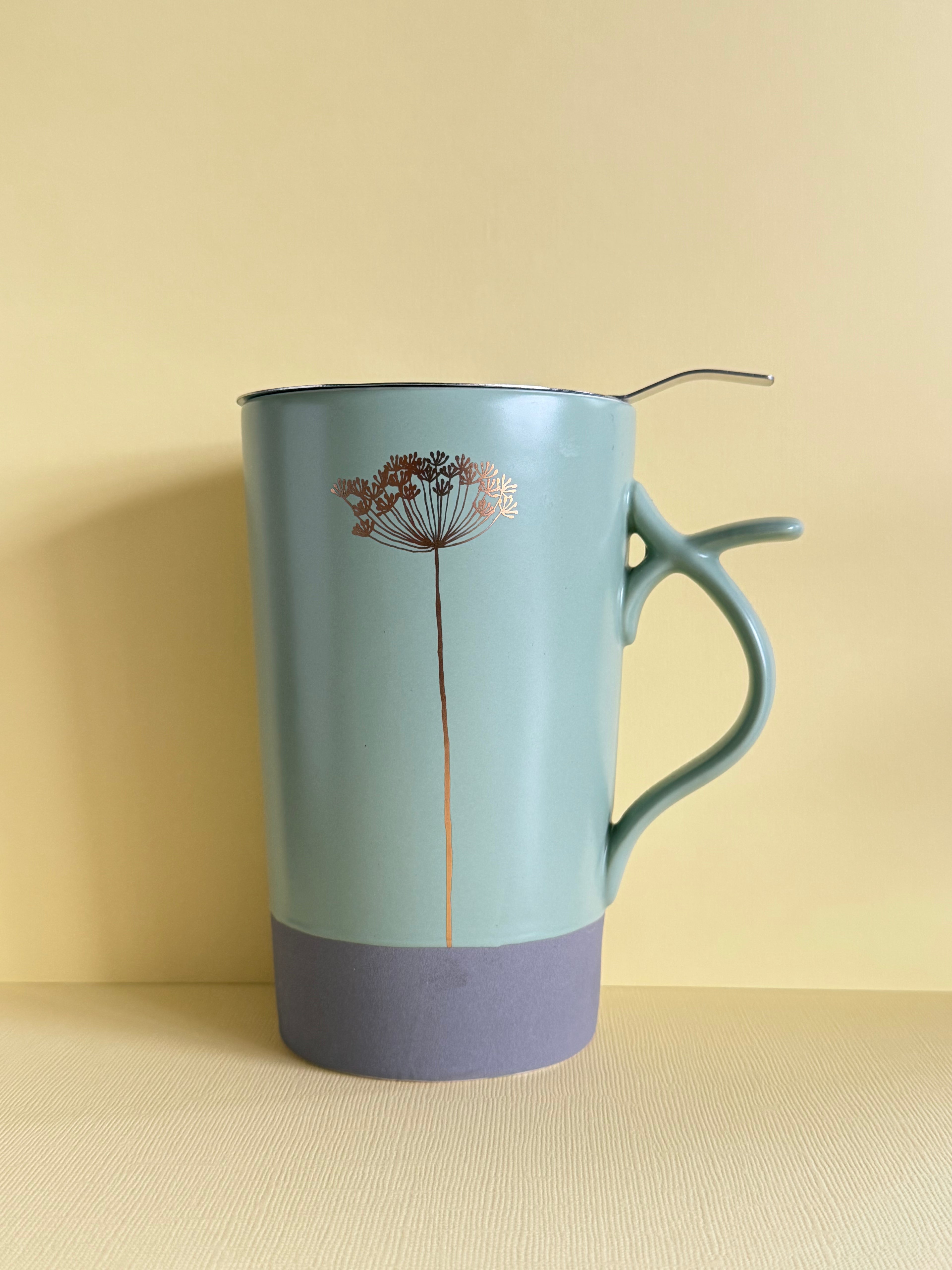 Tall Green Tea Mug with Infuser