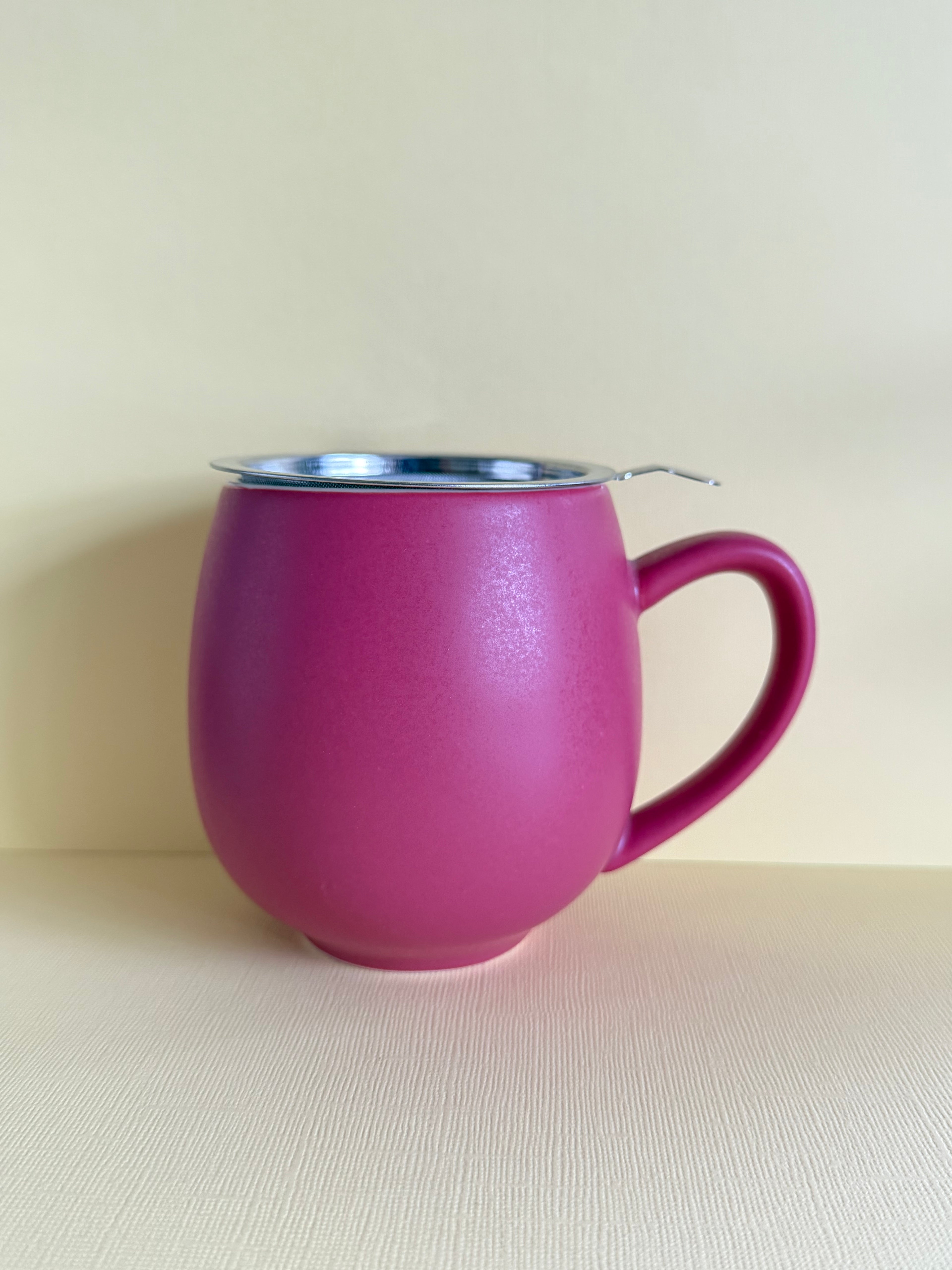 Red Tea Cup with Infuser