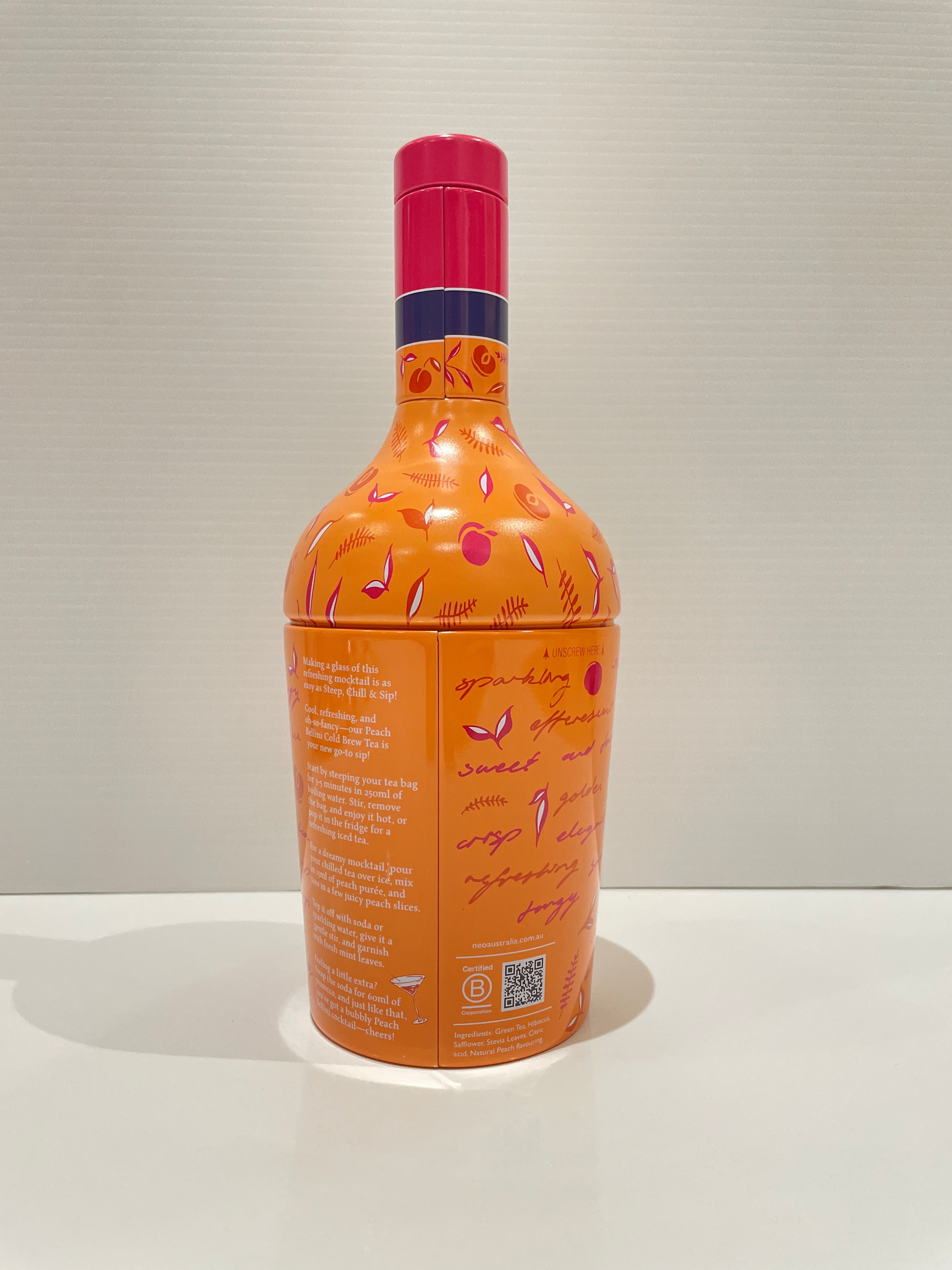 Tea Mocktail Peach Bellini