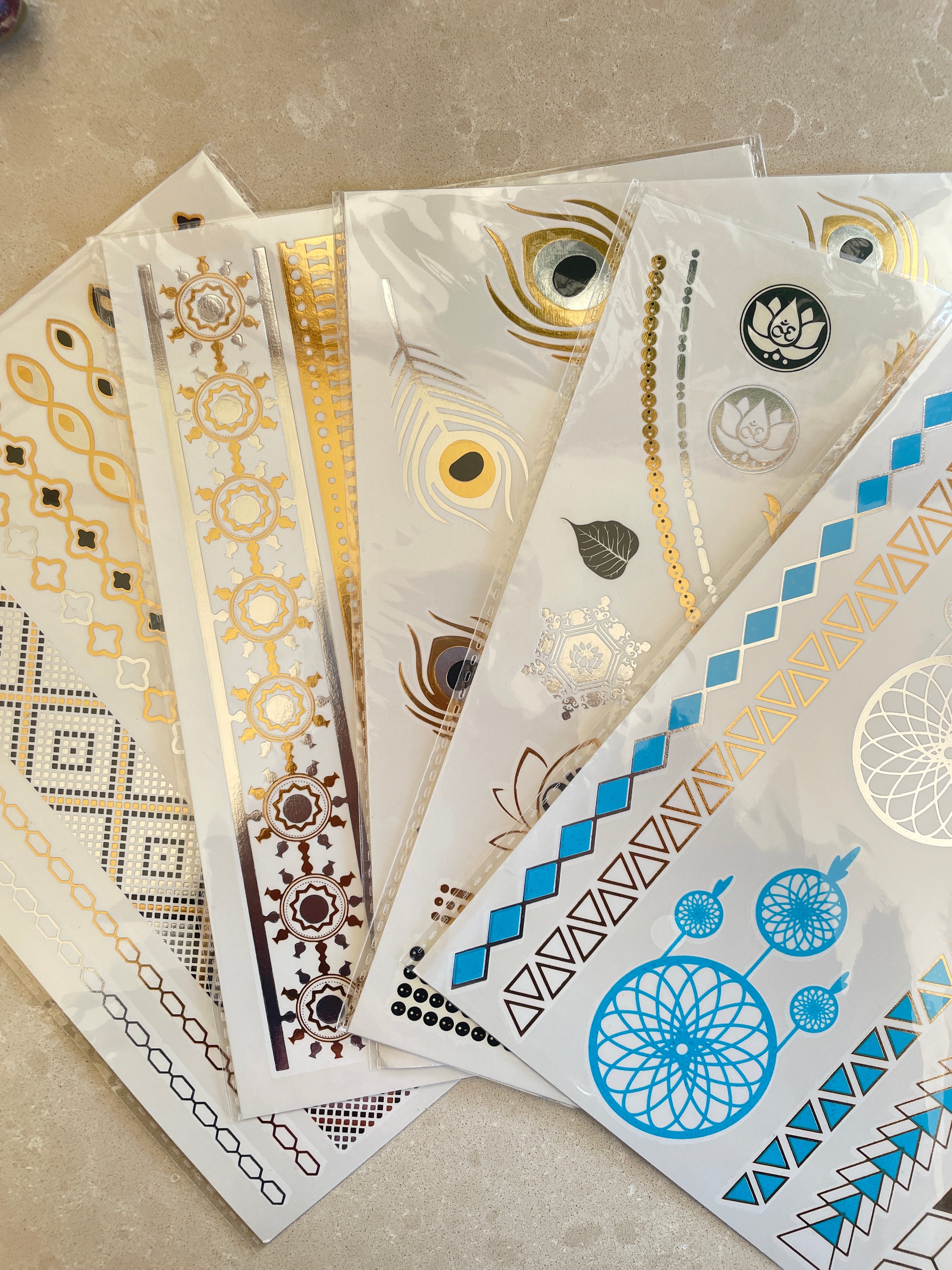Stunning Temporary Metallic Tattoos