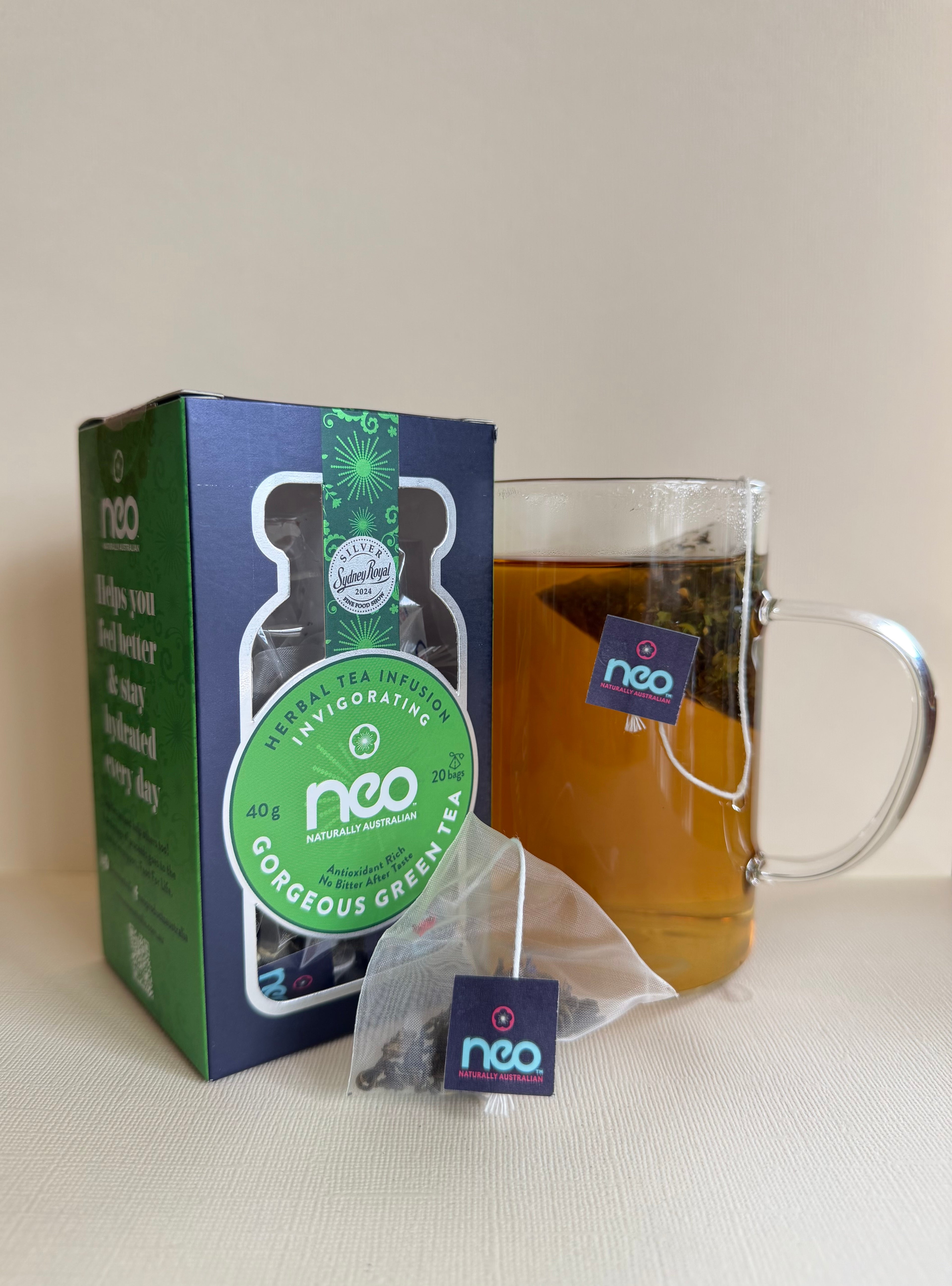 Gorgeous Green Tea – 6 Box Bulk Pack (Pyramid Teabags)