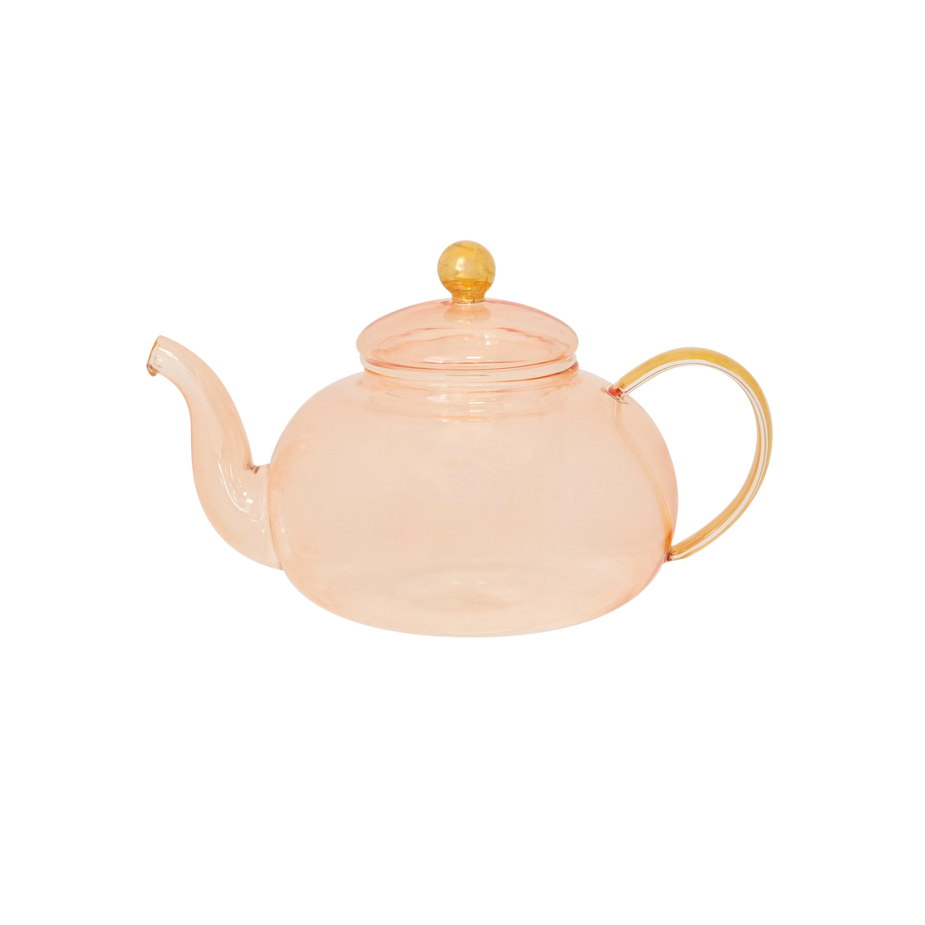 Rose Glass Teapot