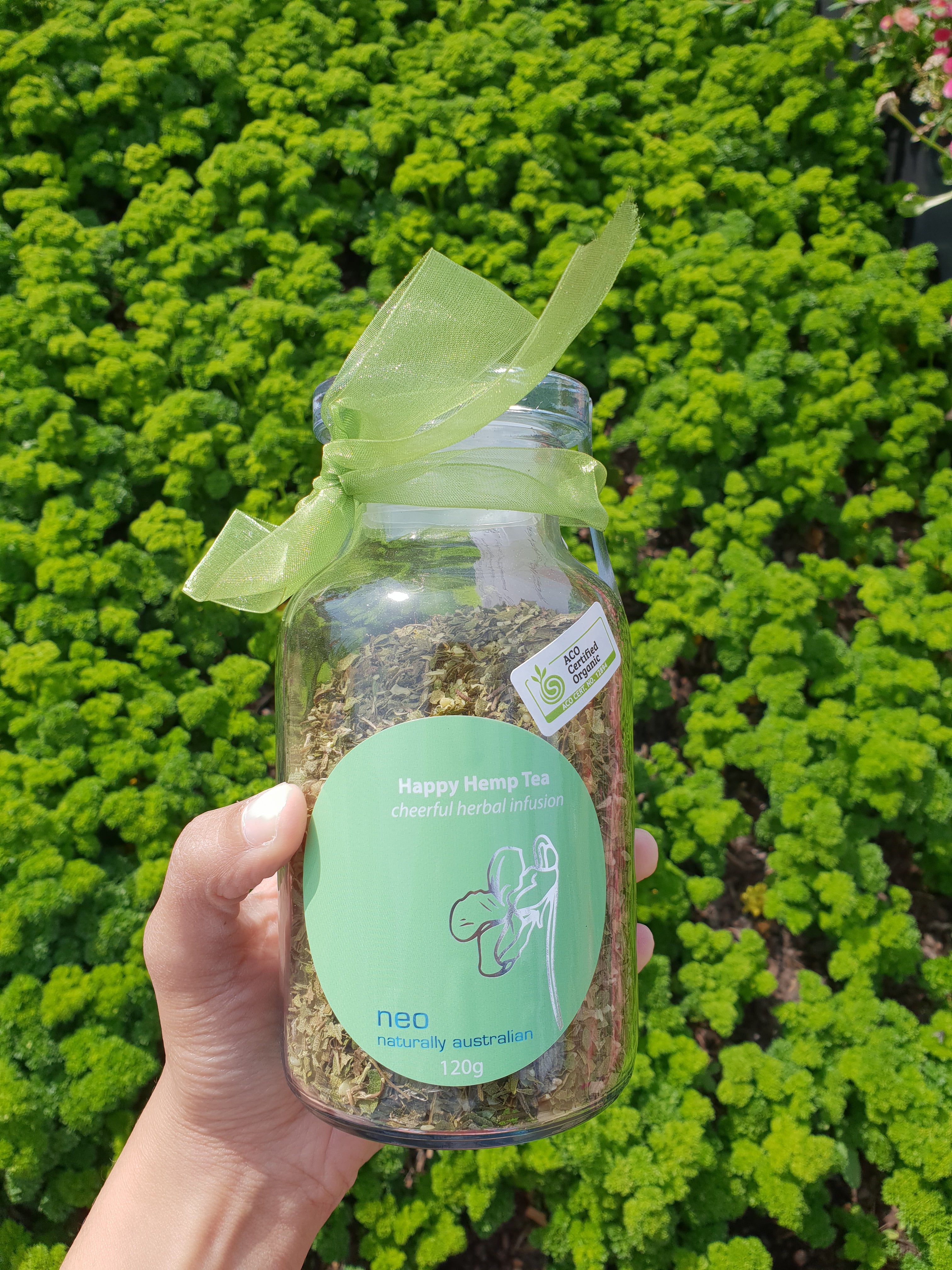 Happy Hemp Tea Jar 120g