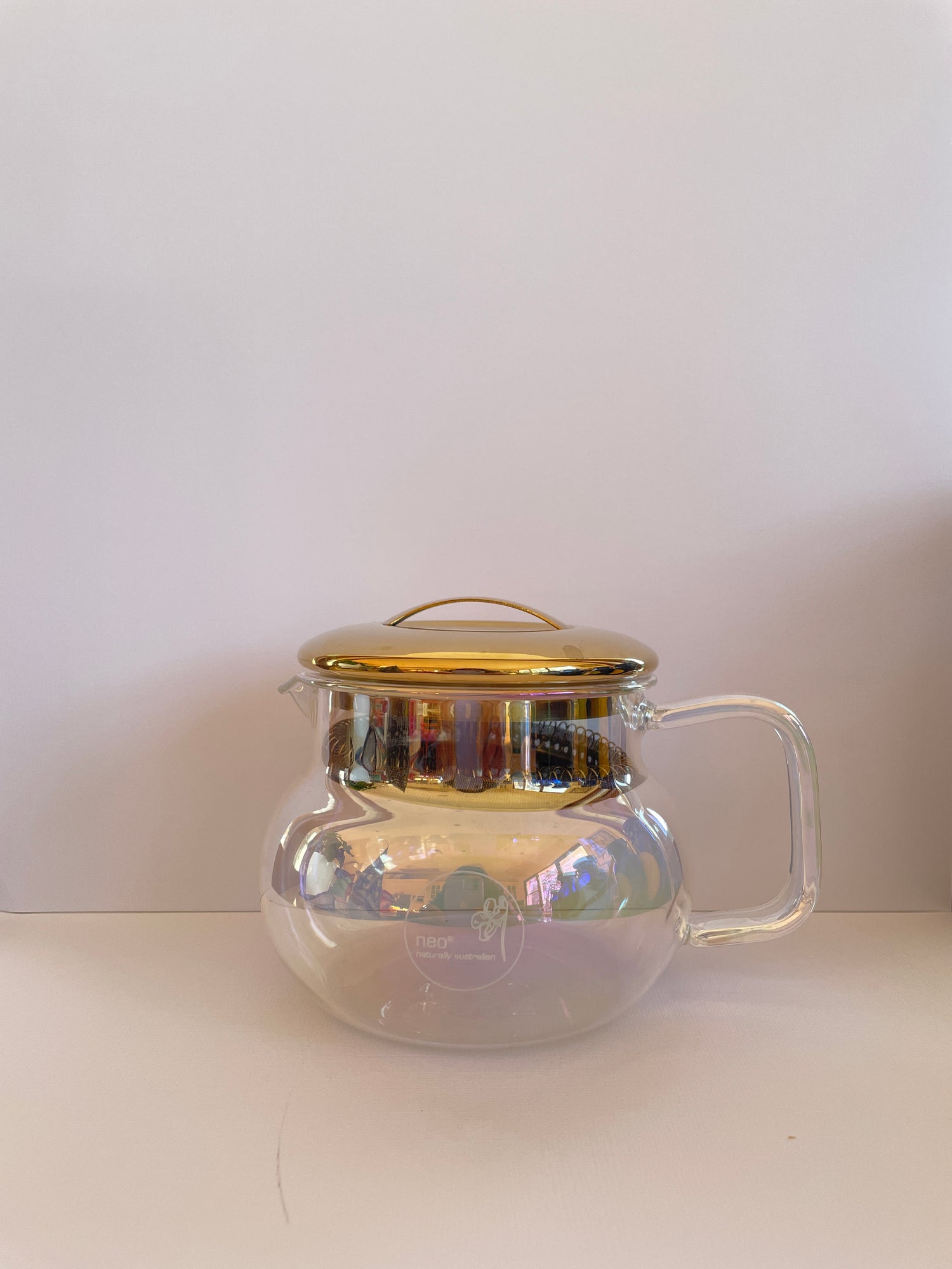 Iridescent Glass Teapot with Infuser 350ml