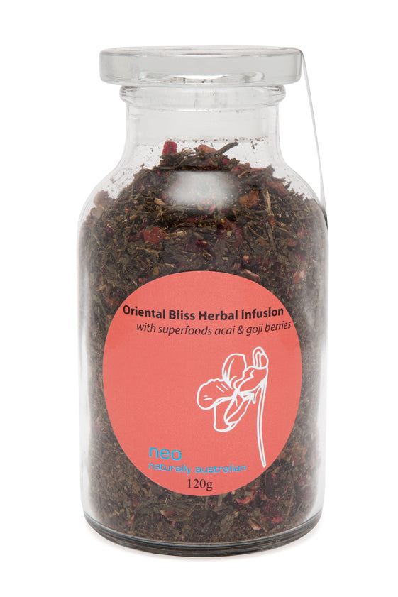 Acai Berries & Goji Berries Tea Jar 120g - Oriental Bliss Tea