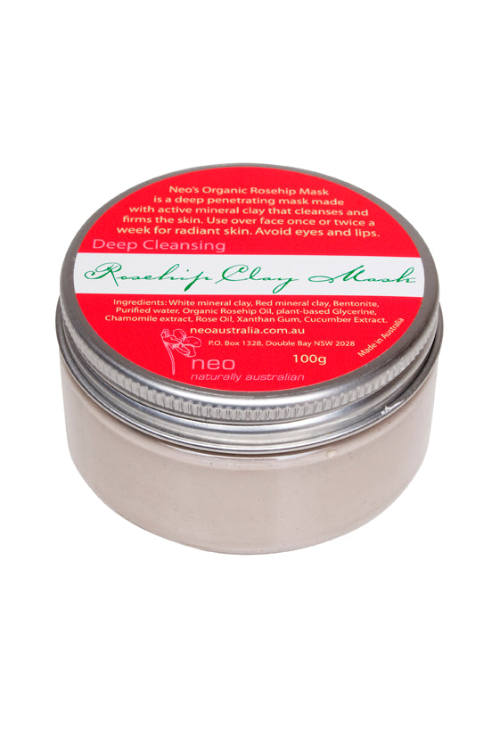 Rosehip Oil Clay Mask 100g Deep Cleansing