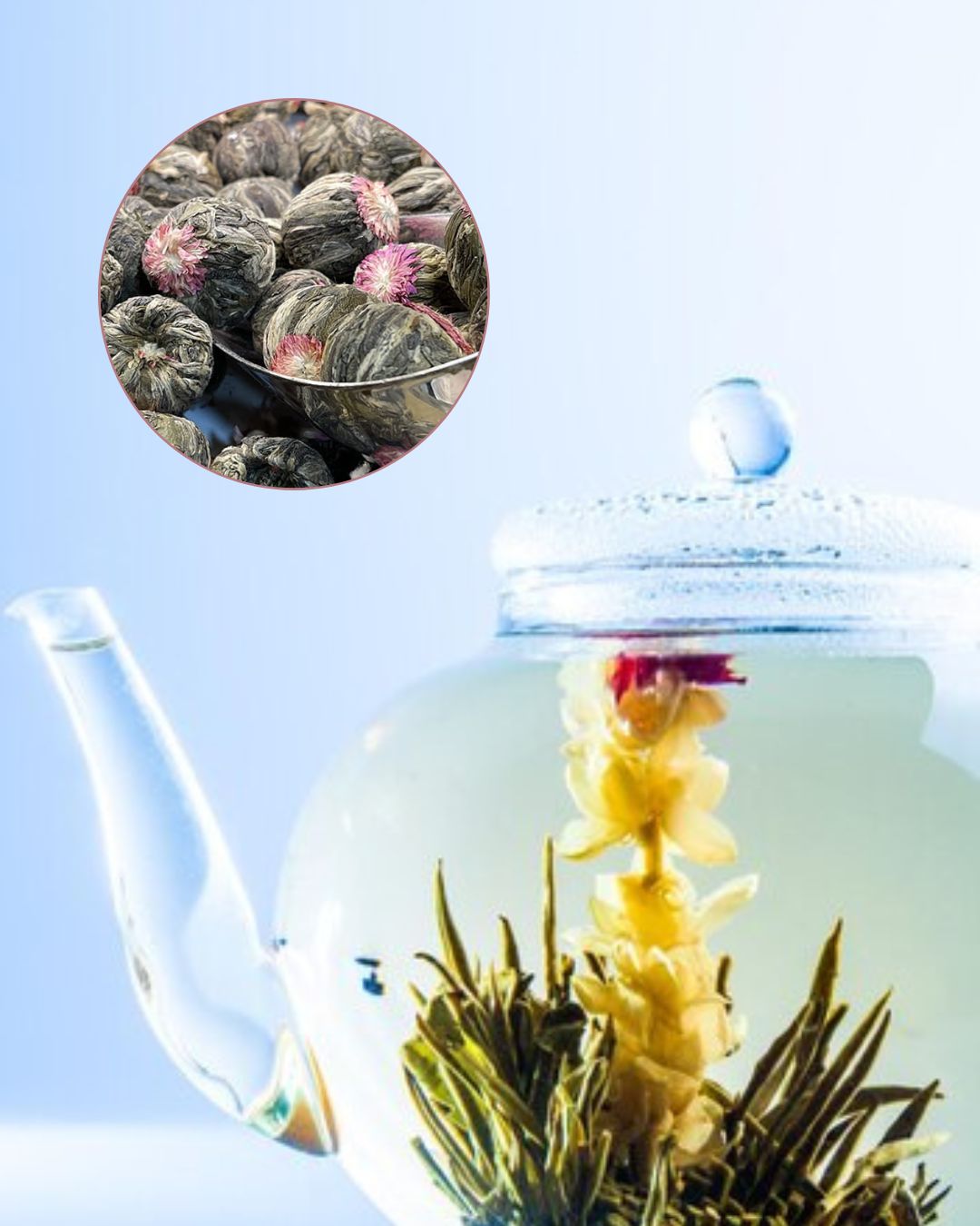 Green Tea Floral Ball