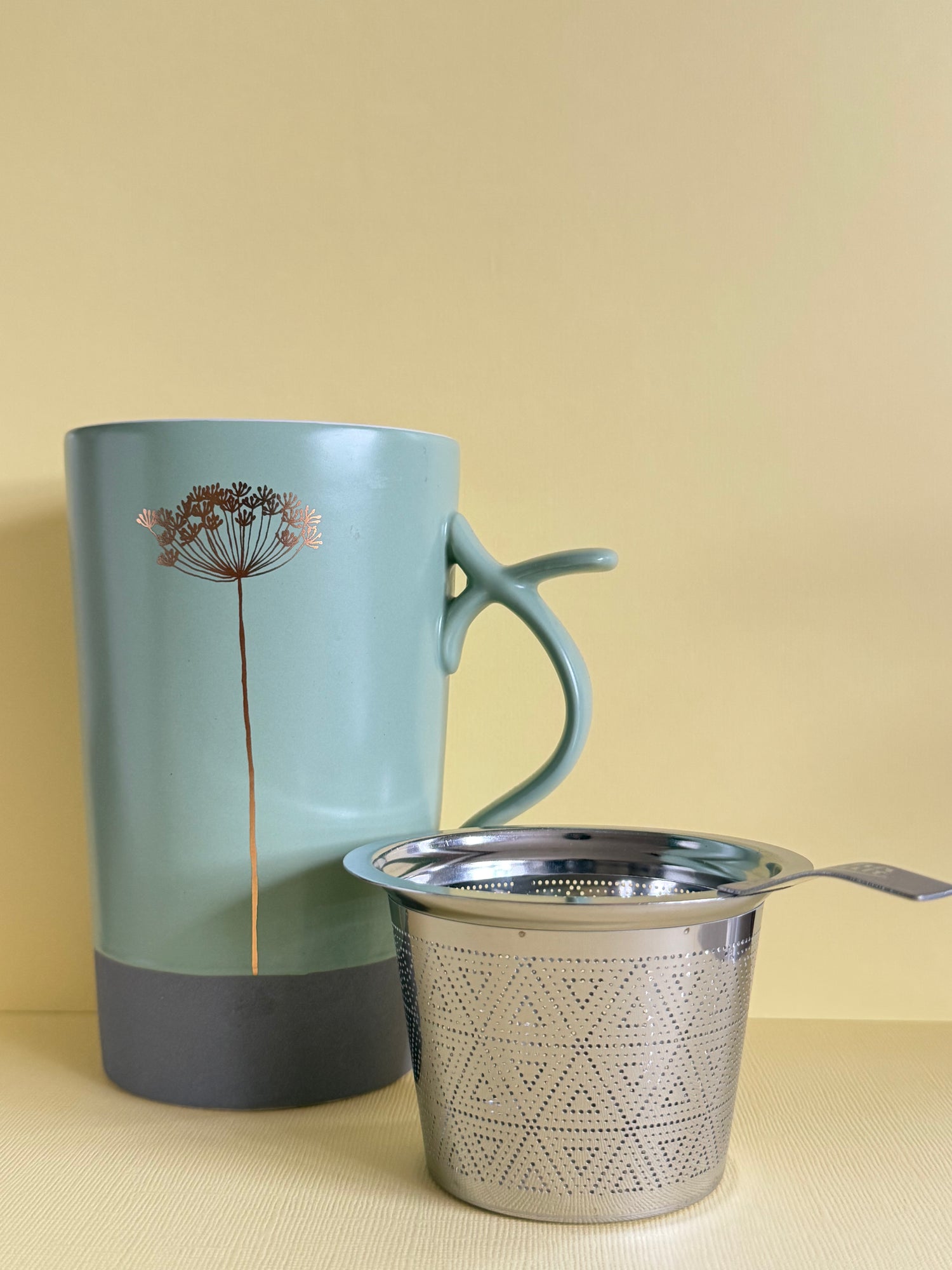 Tall Green Tea Mug with Infuser