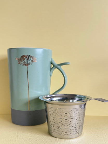Tall Green Tea Mug with Infuser