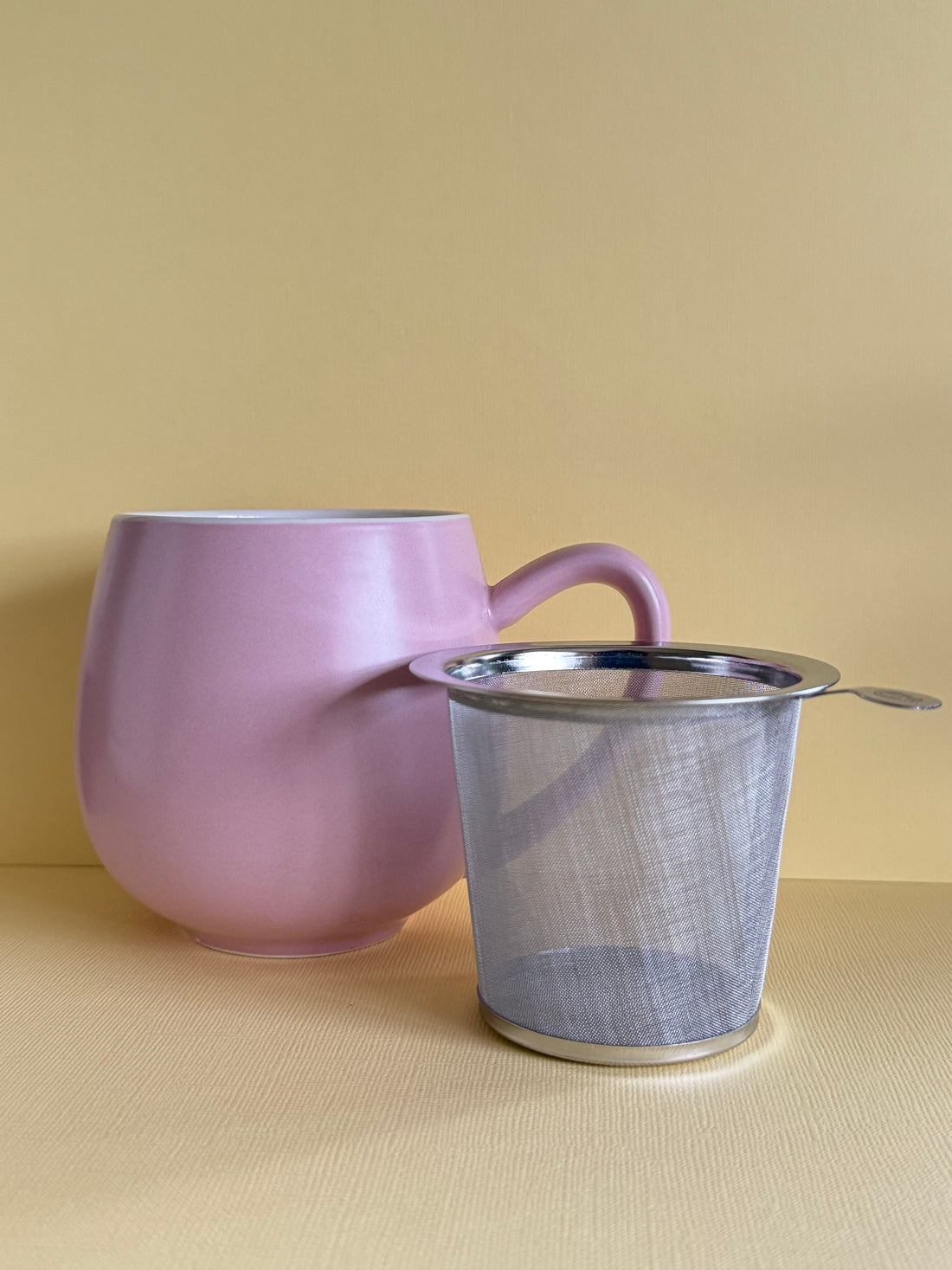 Pink Tea Cup with Infuser