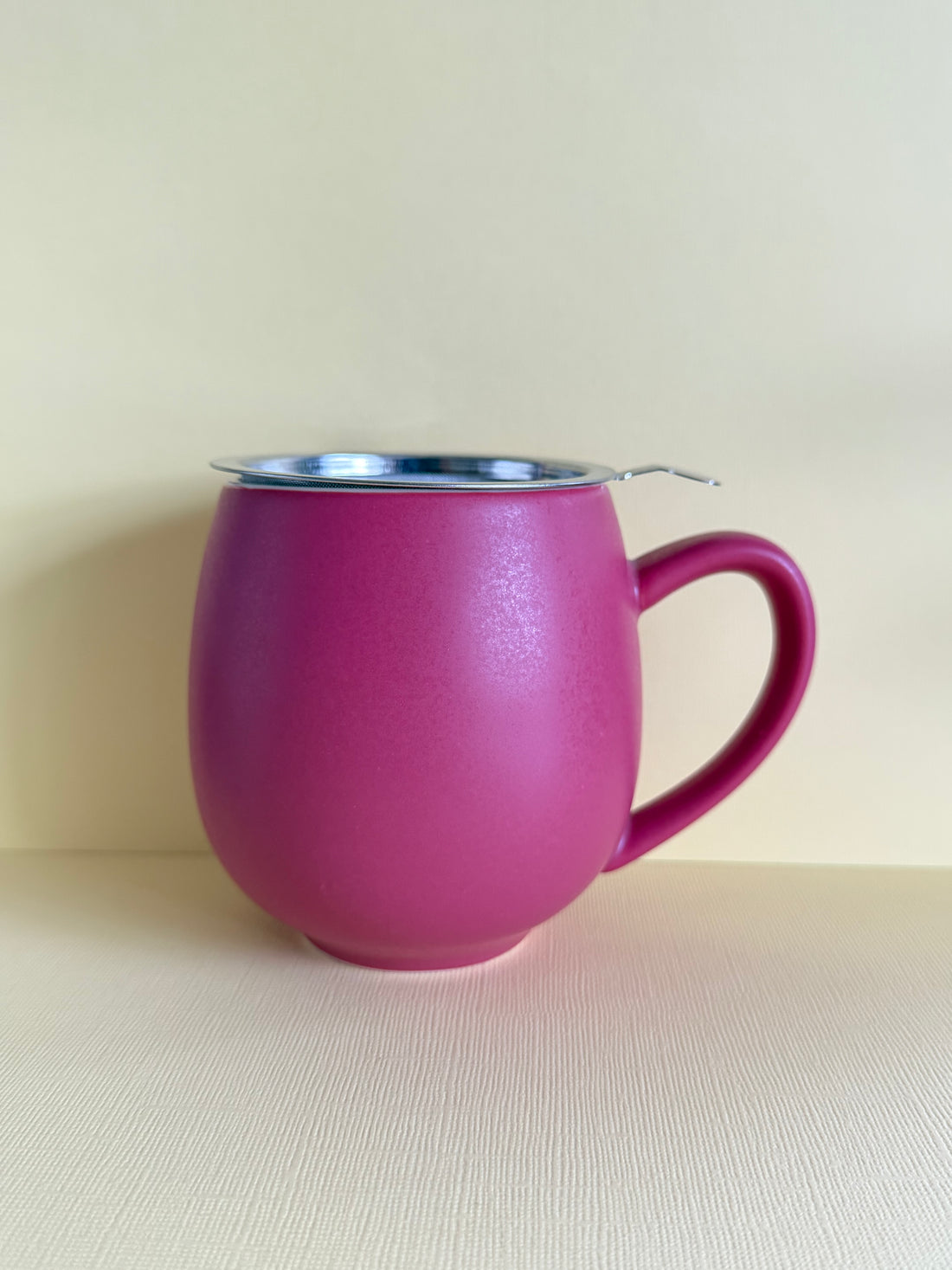 Red Tea Cup with Infuser