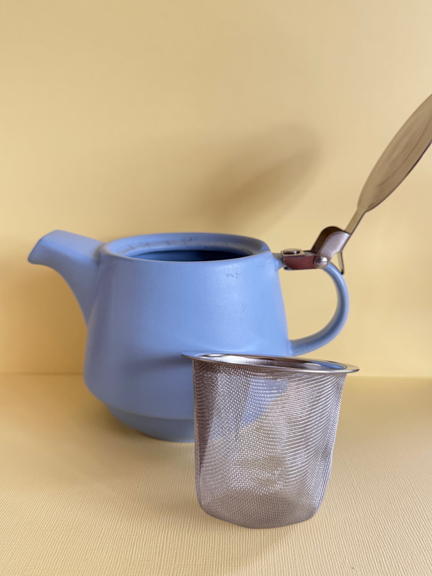 Blue Teapot &amp; Cup Duo