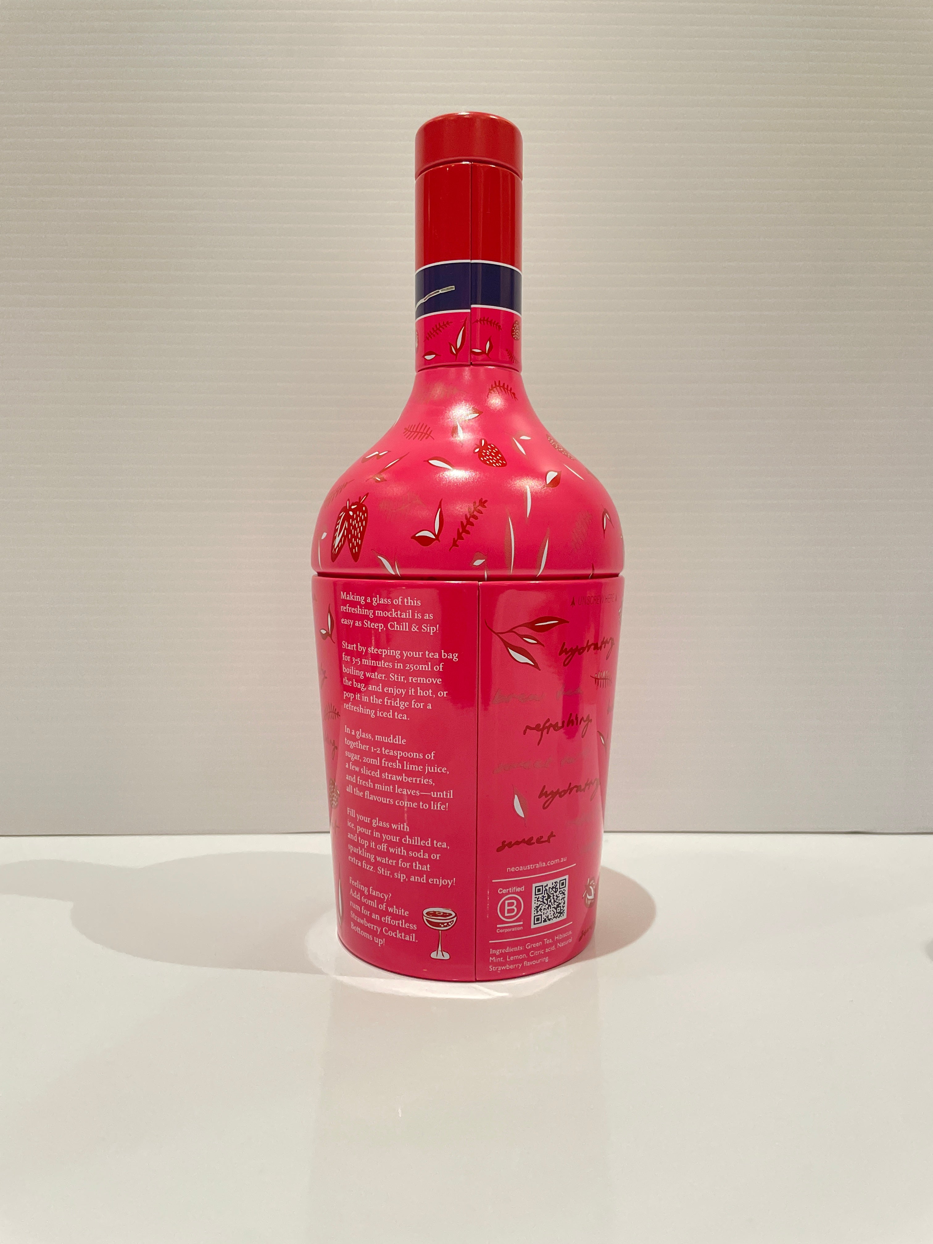 Tea Mocktail Strawberry Mojito