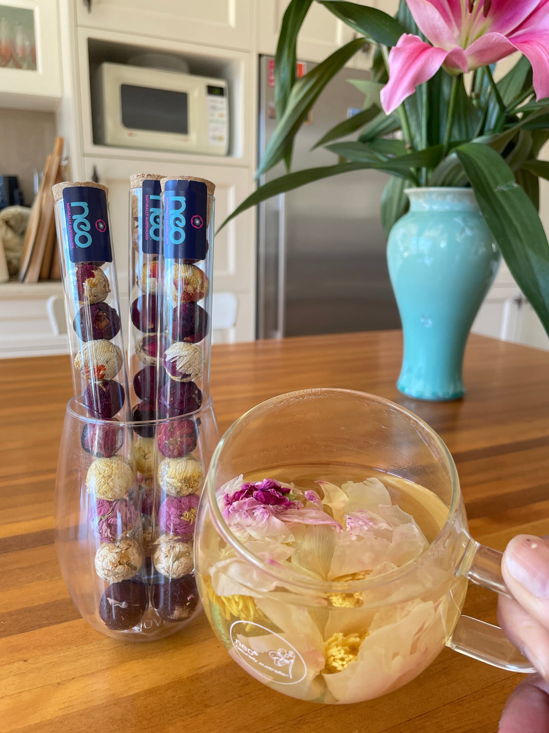 Blooming Tea Balls & Tea cup Duo