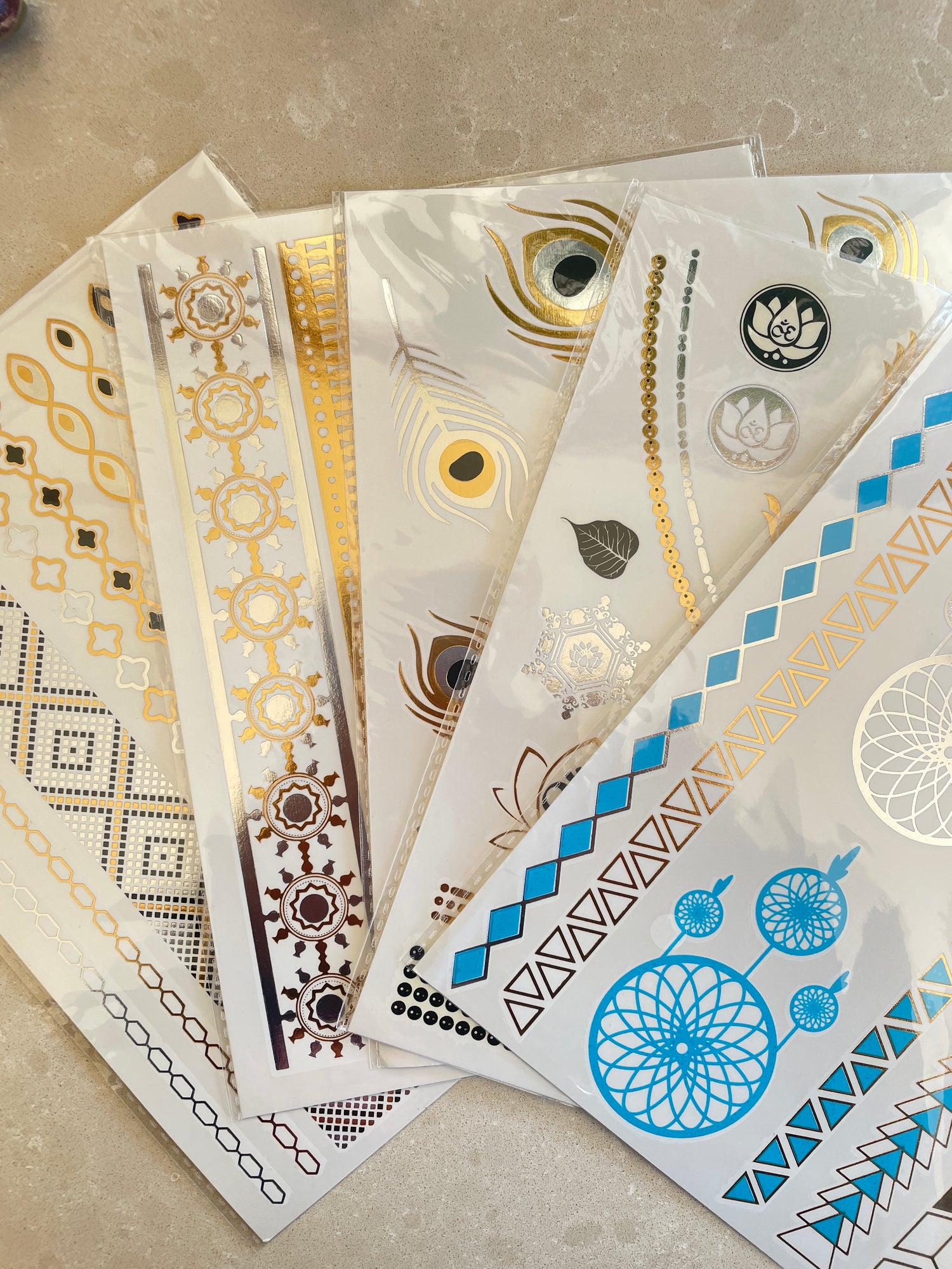 Stunning Temporary Metallic Tattoos