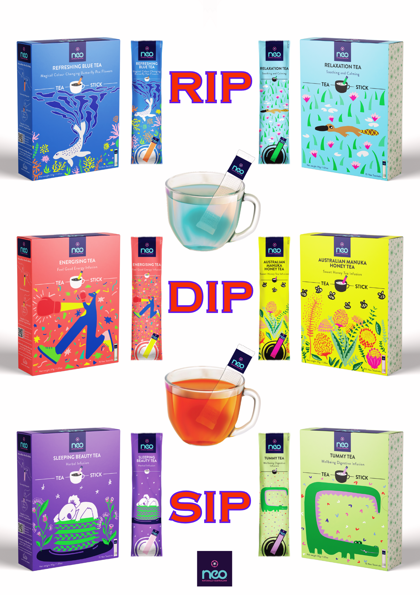 Australian Wellness Tea Stick Collection