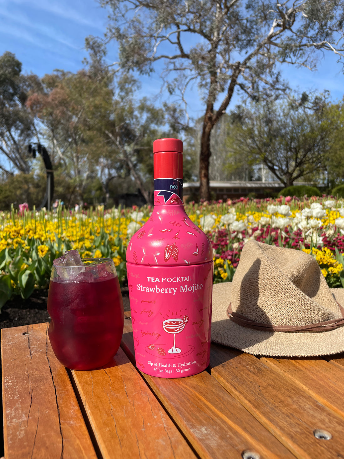 Tea Mocktail Strawberry Mojito