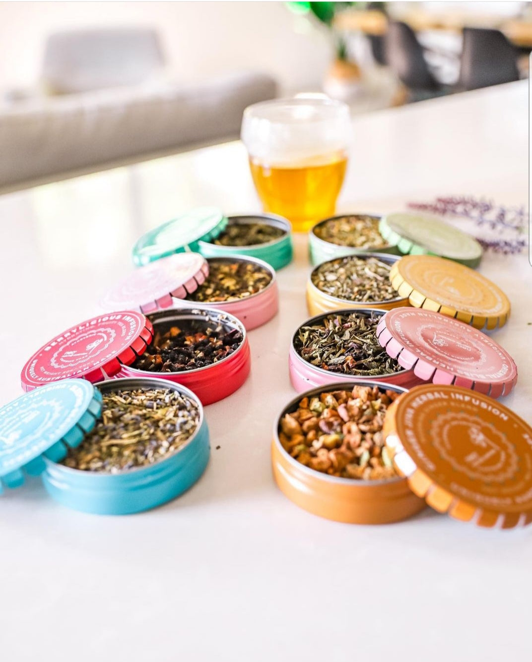 Energise Me Tea Set of 6 Loose Leaf Tea Tins