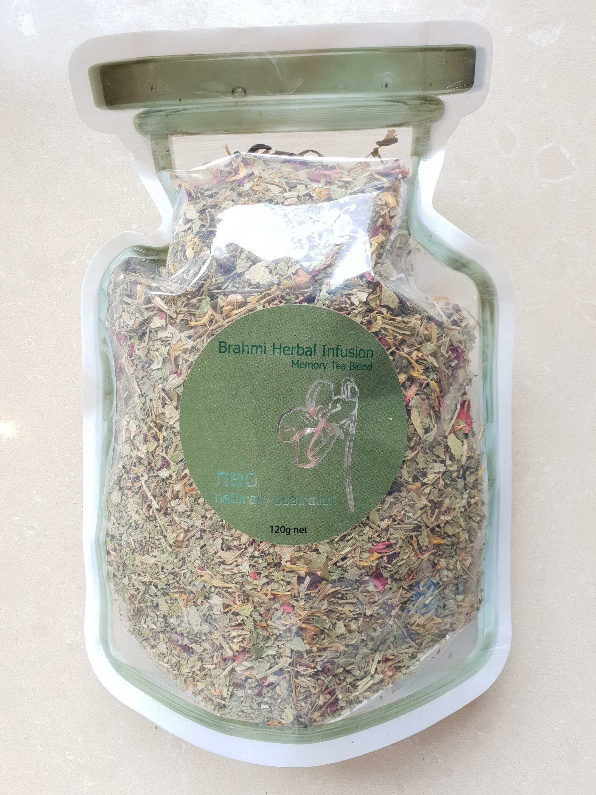 Brahmi Memory Tea 120g Refill