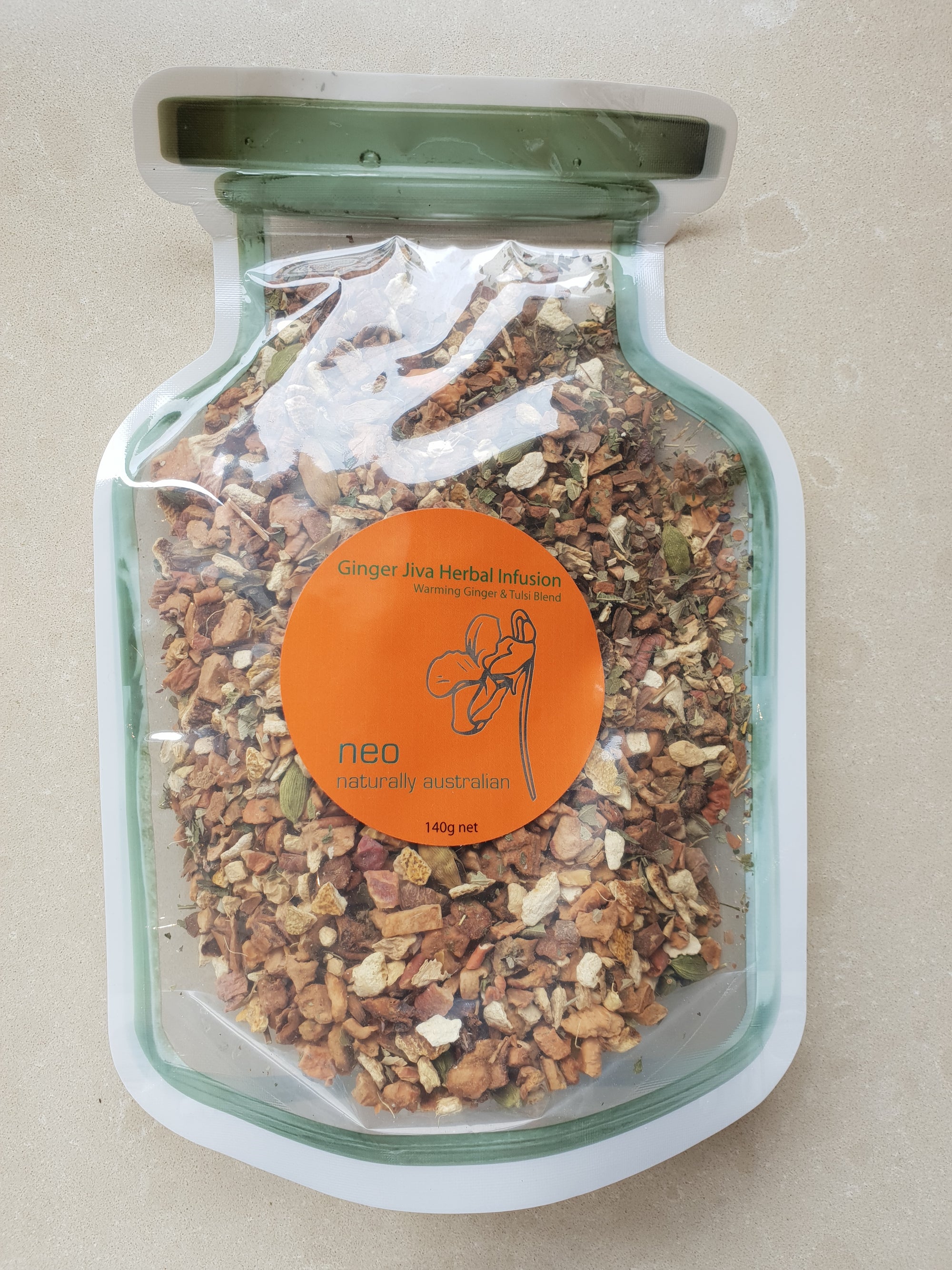 Ginger Tea With Tulsi 140g Refill