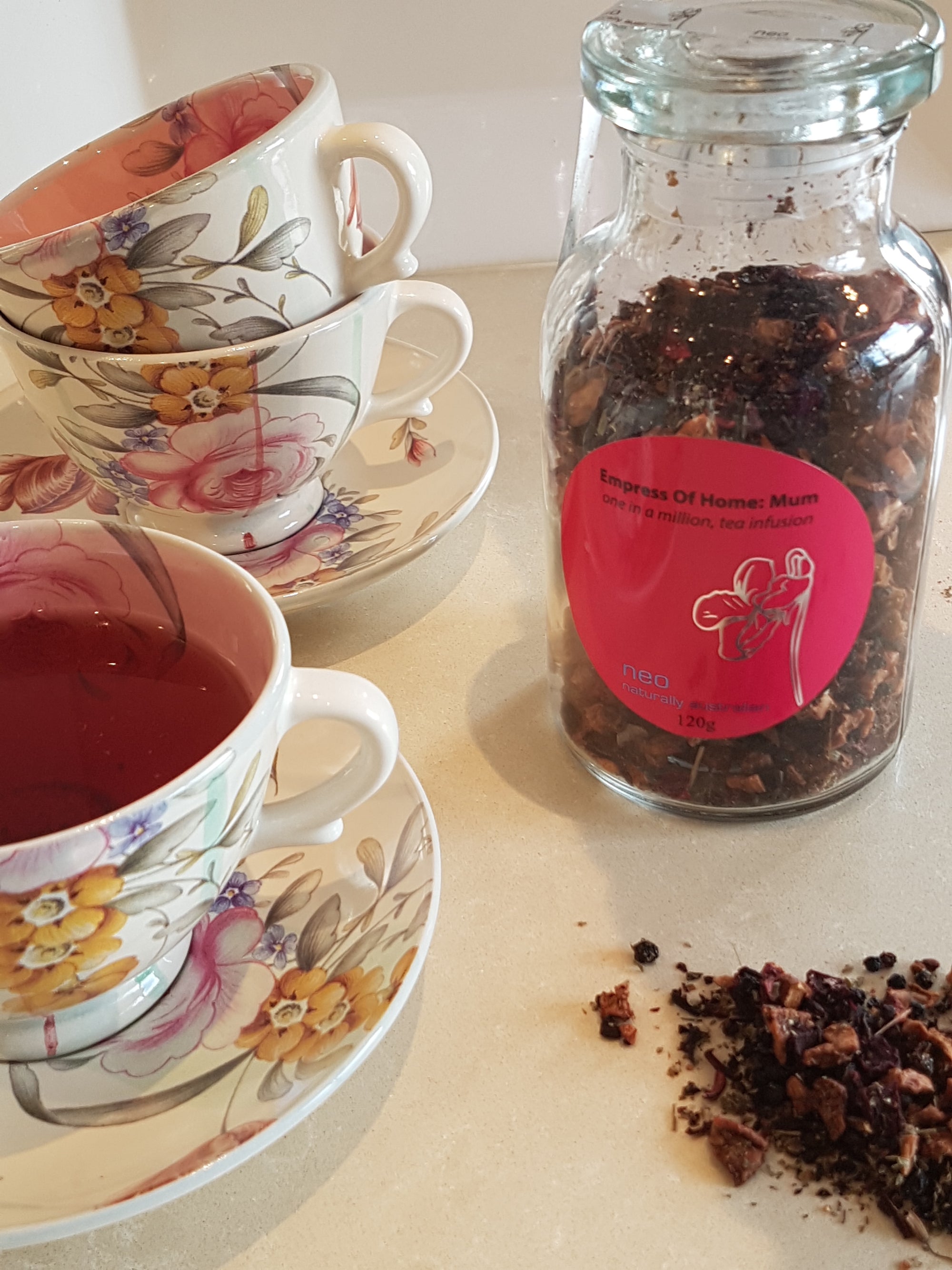 Berry Herbal Tea Jar 120g - Berrylicious