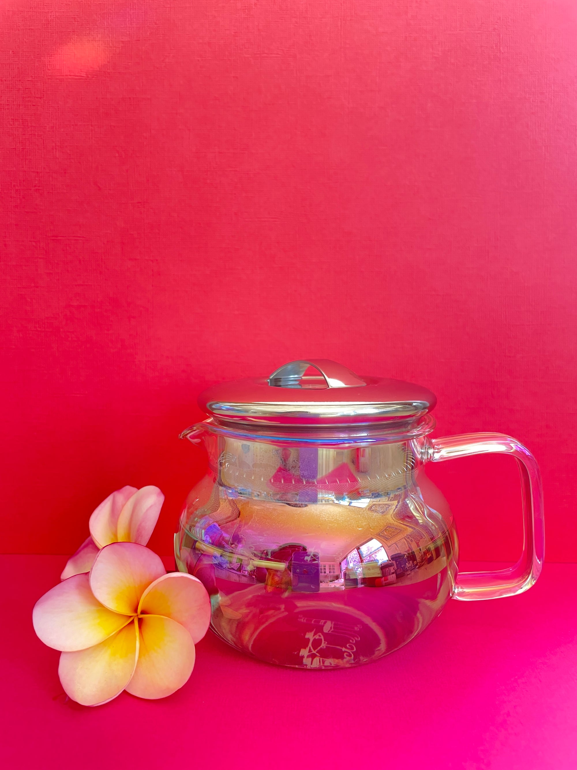 Iridescent Glass Teapot with Infuser 350ml