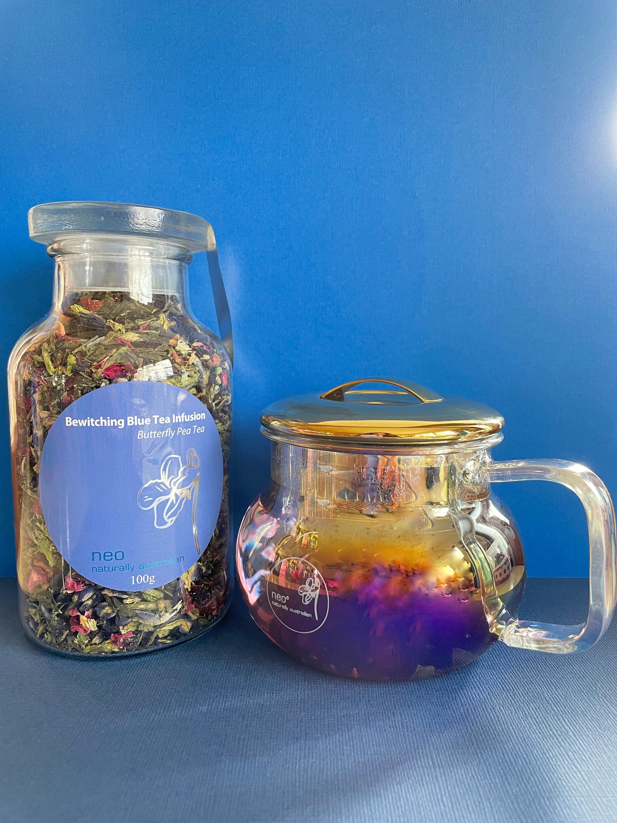 Bewitching Blue Tea & Pot Duo